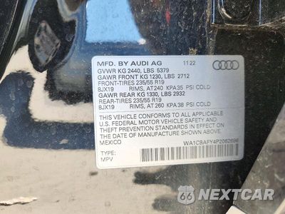 Zdjęcie 13 z 13 samochodu: 2023 AUDI Q5 PRESTIGE 40 VIN:WA1CBAFY4P2062696 - miniatura