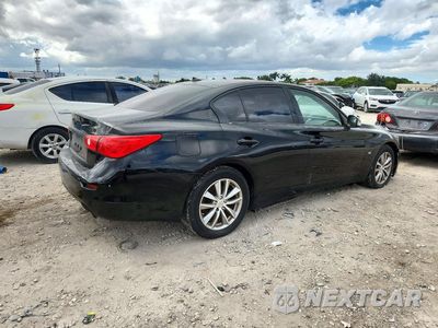 Trzecie zdjęcie samochodu z tyłu: 2017 INFINITI Q50 3.0T PREMIUM VIN:JN1EV7AR8HM835199 - miniatura