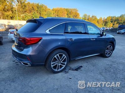 Trzecie zdjęcie samochodu z tyłu: 2017 ACURA MDX ADVANCE VIN:5FRYD4H87HB028639 - miniatura