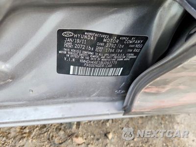 Zdjęcie 12 z 12 samochodu: 2011 HYUNDAI ELANTRA GLS VIN:KMHDH4AE1BU093775 - miniatura