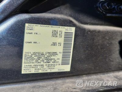 Zdjęcie 12 z 12 samochodu: 2022 NISSAN ALTIMA S VIN:1N4BL4BVXNN399029 - miniatura