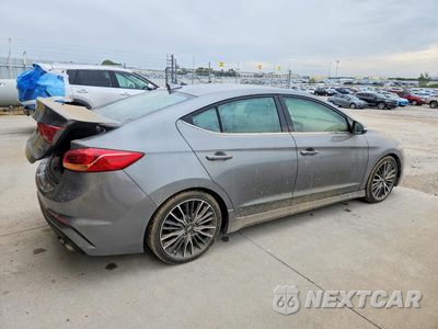 Trzecie zdjęcie samochodu z tyłu: 2018 HYUNDAI ELANTRA SPORT VIN:KMHD04LB1JU535897 - miniatura