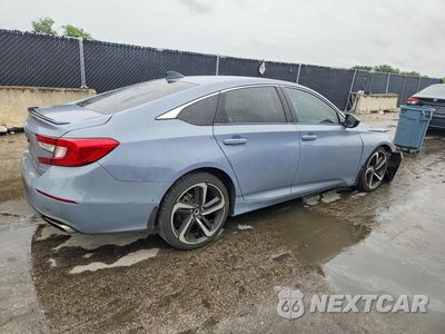 Trzecie zdjęcie samochodu z tyłu: 2022 HONDA ACCORD SPORT VIN:1HGCV1F35NA035495 - miniatura
