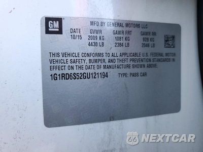 Zdjęcie 13 z 13 samochodu: 2016 CHEVROLET VOLT LTZ VIN:1G1RD6S52GU121194 - miniatura