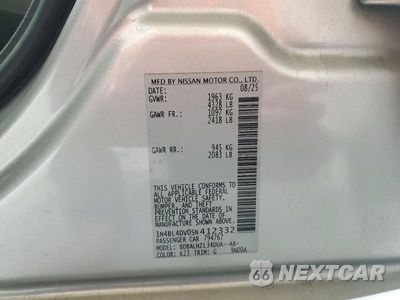 Zdjęcie 12 z 12 samochodu: 2025 NISSAN ALTIMA SV VIN:1N4BL4DV0SN412332 - miniatura