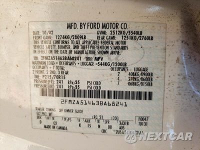 Zdjęcie 13 z 13 samochodu: 2003 FORD WINDSTAR LX VIN:2FMZA51463BA68241 - miniatura