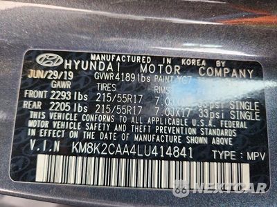 Zdjęcie 14 z 14 samochodu: 2020 HYUNDAI KONA SEL VIN:KM8K2CAA4LU414841 - miniatura