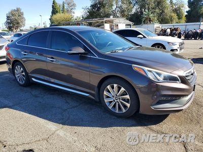 Czwarte zdjęcie samochodu z boku: 2015 HYUNDAI SONATA SPORT VIN:5NPE34AF5FH128933 - miniatura