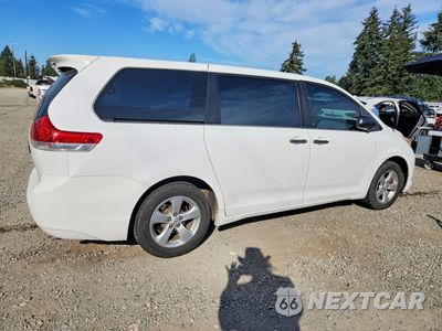 Trzecie zdjęcie samochodu z tyłu: 2012 TOYOTA SIENNA BASE 7-PASSENGER VIN:5TDZK3DC4CS278974 - miniatura