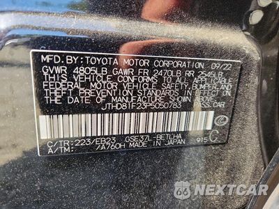 Zdjęcie 12 z 12 samochodu: 2023 LEXUS IS 300 VIN:JTHD81F23P5050783 - miniatura
