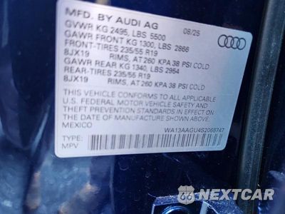 Zdjęcie 13 z 13 samochodu: 2025 AUDI Q5 PRESTIGE VIN:WA13AAGU4S2068747 - miniatura