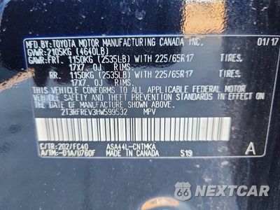 Zdjęcie 13 z 13 samochodu: 2017 TOYOTA RAV4 XLE VIN:2T3RFREV3HW599532 - miniatura