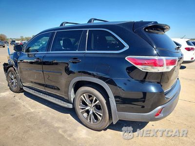 Drugie zdjęcie samochodu z przodu: 2016 TOYOTA HIGHLANDER XLE VIN:5TDKKRFH0GS135751 - miniatura