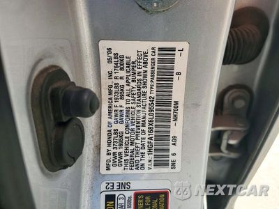 Zdjęcie 12 z 12 samochodu: 2006 HONDA CIVIC EX VIN:1HGFA168X6L095542 - miniatura