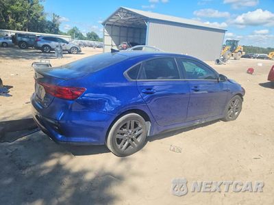 Trzecie zdjęcie samochodu z tyłu: 2021 KIA FORTE GT LINE VIN:3KPF34AD1ME385530 - miniatura