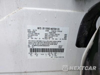 Zdjęcie 13 z 13 samochodu: 2019 FORD EDGE SEL VIN:2FMPK4J99KBB66947 - miniatura