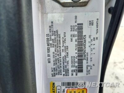 Zdjęcie 12 z 12 samochodu: 2017 FORD FUSION SE VIN:3FA6P0H76HR366926 - miniatura