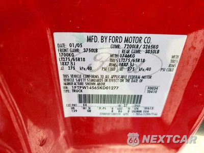 Zdjęcie 12 z 12 samochodu: 2005 FORD F150 SUPERCREW VIN:1FTPW14565KD01277 - miniatura