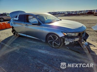 Czwarte zdjęcie samochodu z boku: 2018 HONDA ACCORD SPORT VIN:1HGCV1F35JA022482 - miniatura