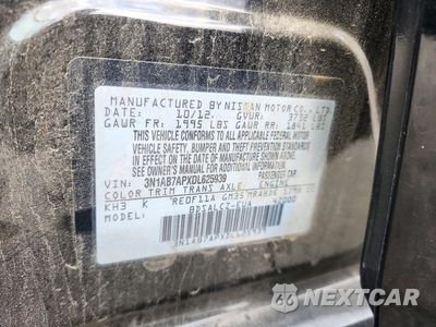 Zdjęcie 12 z 12 samochodu: 2013 NISSAN SENTRA S VIN:3N1AB7APXDL625939 - miniatura