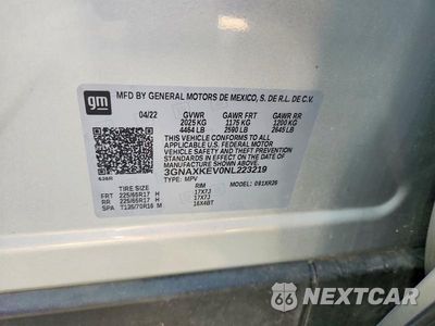 Zdjęcie 12 z 12 samochodu: 2022 CHEVROLET EQUINOX LT VIN:3GNAXKEV0NL223219 - miniatura