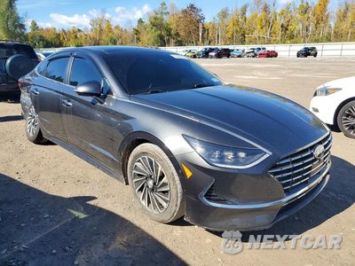 Czwarte zdjęcie samochodu z boku: 2023 HYUNDAI SONATA HYBRID LIMITED VIN:KMHL54JJ5PA070221 - miniatura