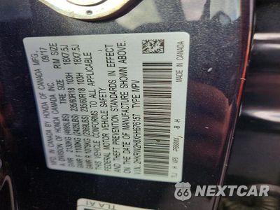 Zdjęcie 12 z 12 samochodu: 2017 HONDA CR-V EXL VIN:2HKRW2H8XHH676157 - miniatura