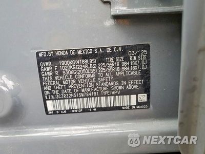 Zdjęcie 12 z 12 samochodu: 2025 HONDA HR-V SPORT VIN:3CZRZ2H51SM784191 - miniatura