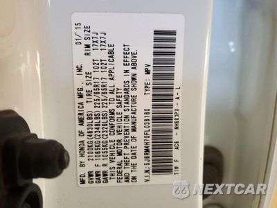 Zdjęcie 13 z 13 samochodu: 2015 HONDA CR-V EXL VIN:5J6RM4H70FL036180 - miniatura