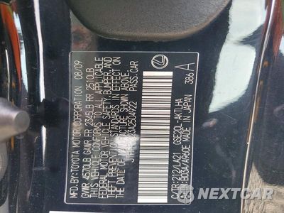 Zdjęcie 12 z 12 samochodu: 2010 LEXUS IS 250C BASE VIN:JTHFF2C23A2504922 - miniatura