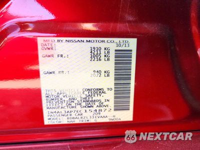 Zdjęcie 12 z 12 samochodu: 2014 NISSAN ALTIMA 2.5 S VIN:1N4AL3AP7EC154872 - miniatura