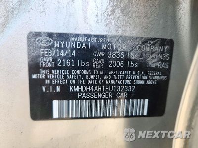 Zdjęcie 12 z 12 samochodu: 2014 HYUNDAI ELANTRA SPORT VIN:KMHDH4AH1EU132332 - miniatura