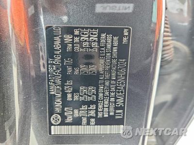 Zdjęcie 14 z 14 samochodu: 2022 HYUNDAI TUCSON LIMITED VIN:5NMJE3AE5NH067024 - miniatura