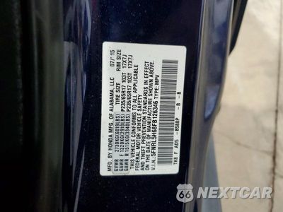 Zdjęcie 13 z 13 samochodu: 2015 HONDA ODYSSEY EXL VIN:5FNRL5H68FB126346 - miniatura
