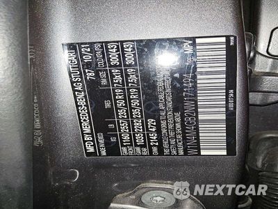 Zdjęcie 13 z 13 samochodu: 2022 MERCEDES-BENZ GLB 250 VIN:W1N4M4GB2NW171494 - miniatura