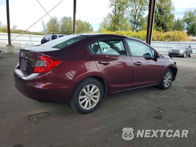Trzecie zdjęcie samochodu z tyłu: 2012 HONDA CIVIC EX VIN:19XFB2F82CE381102 - miniatura
