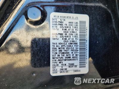 Zdjęcie 13 z 13 samochodu: 2016 NISSAN ROGUE S VIN:JN8AT2MT8GW008970 - miniatura