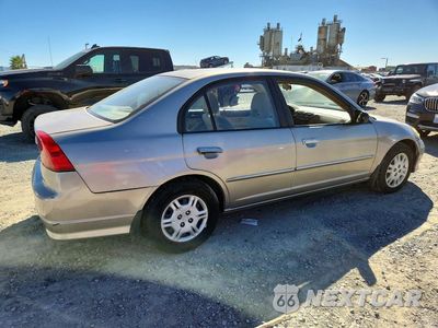Trzecie zdjęcie samochodu z tyłu: 2005 HONDA CIVIC LX VIN:2HGES16515H524111 - miniatura