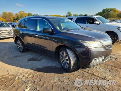 Czwarte zdjęcie samochodu z boku: 2014 ACURA MDX TECHNOLOGY VIN:5FRYD4H4XEB021418 - miniatura