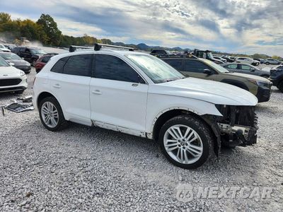 Czwarte zdjęcie samochodu z boku: 2020 AUDI Q5 PREMIUM PLUS VIN:WA1BNAFY3L2041027 - miniatura
