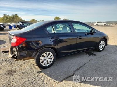 Trzecie zdjęcie samochodu z tyłu: 2012 HONDA CIVIC LX VIN:2HGFB2F51CH306046 - miniatura