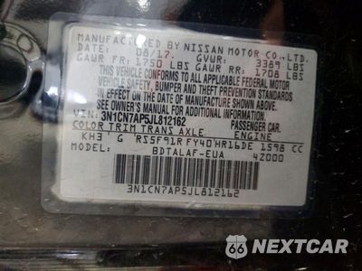 Zdjęcie 13 z 13 samochodu: 2018 NISSAN VERSA S VIN:3N1CN7AP5JL812162 - miniatura