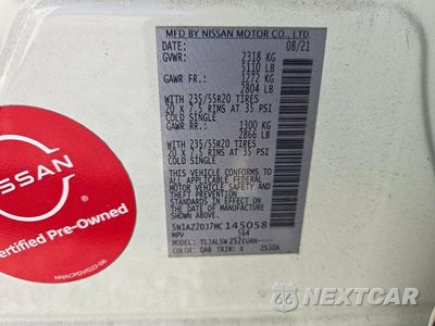 Zdjęcie 13 z 13 samochodu: 2021 NISSAN MURANO PLATINUM VIN:5N1AZ2DJ7MC145058 - miniatura