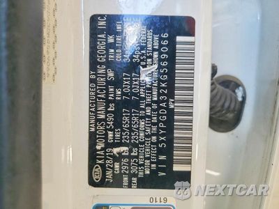 Zdjęcie 13 z 13 samochodu: 2019 KIA SORENTO LX VIN:5XYPGDA32KG569066 - miniatura