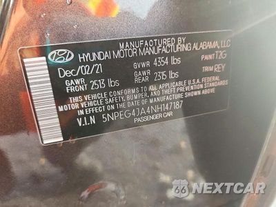 Zdjęcie 13 z 13 samochodu: 2022 HYUNDAI SONATA SE VIN:5NPEG4JA4NH147187 - miniatura