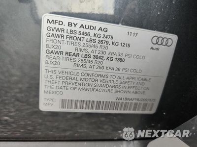 Zdjęcie 13 z 13 samochodu: 2018 AUDI Q5 PREMIUM PLUS VIN:WA1BNAFY6J2097573 - miniatura