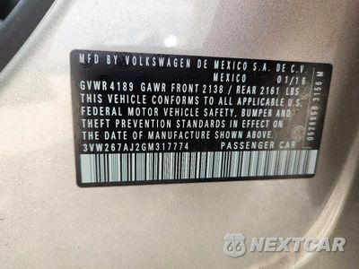 Zdjęcie 12 z 12 samochodu: 2016 VOLKSWAGEN JETTA S VIN:3VW267AJ2GM317774 - miniatura