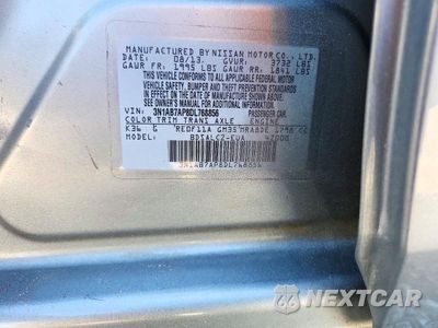 Zdjęcie 13 z 13 samochodu: 2013 NISSAN SENTRA S VIN:3N1AB7AP8DL768856 - miniatura