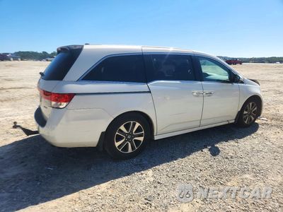 Trzecie zdjęcie samochodu z tyłu: 2015 HONDA ODYSSEY TOURING VIN:5FNRL5H97FB107054 - miniatura