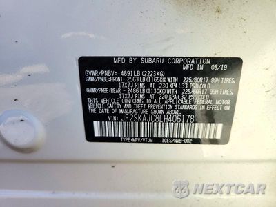 Zdjęcie 13 z 13 samochodu: 2020 SUBARU FORESTER PREMIUM VIN:JF2SKAJC8LH406178 - miniatura